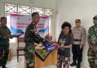 Puskesmas Dabra Peroleh Pembagian Kelambu dari Satgas Yonif 511/DY